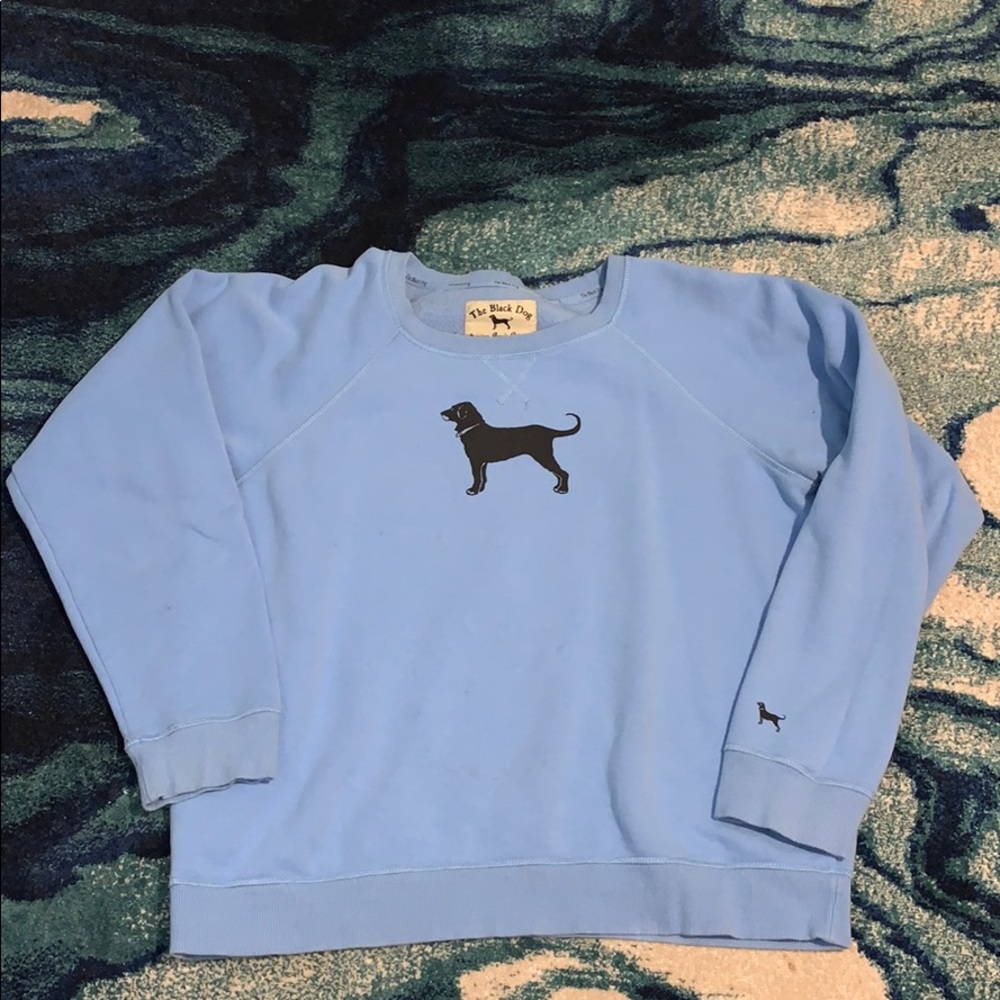 Blue Black Dog Crewneck